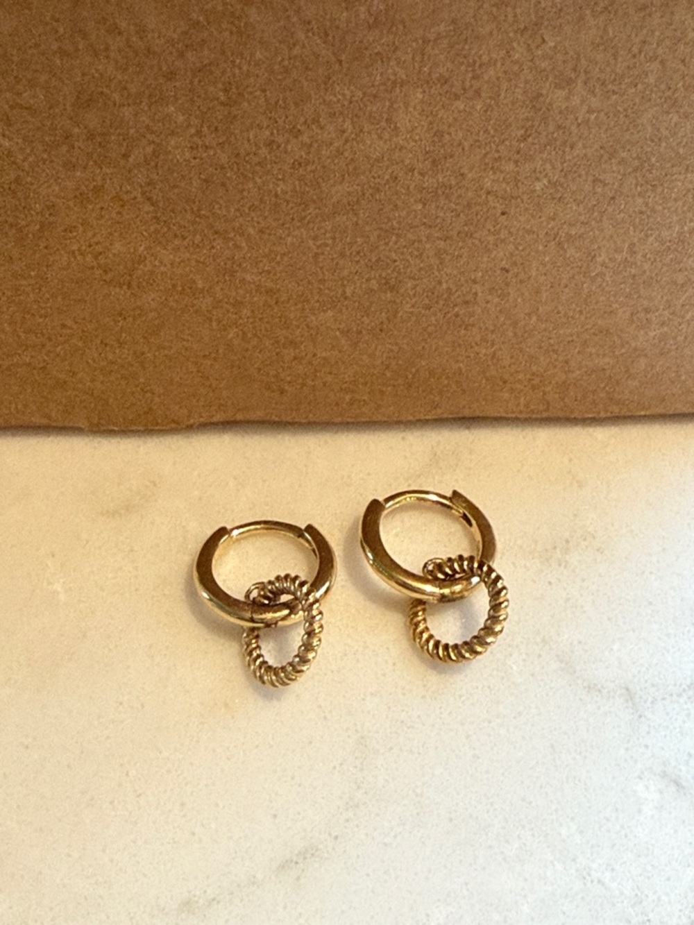 Ana Luisa Double Hoop Rope Drop Huggie Earrings